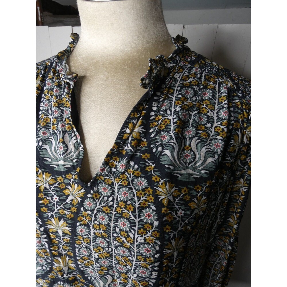 Spartina 449 Women's M Floral Blouse Multicolor Top - Picture 4 of 10